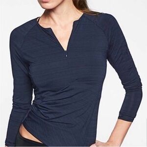 Athleta Pacifica Long Sleeve Half-zip